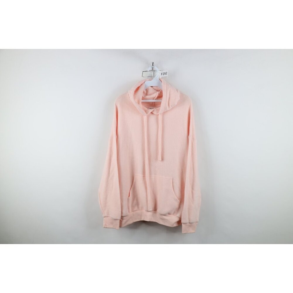 Soft Serve Womens M Blank Super Soft Cloud Cotton Hoodie Sweatshirt Pink USA